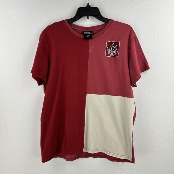 Nickelodeon Other - Avatar: The Last Airbender Fire Nation Dark Red Firebender T-Shirt L Color Block
